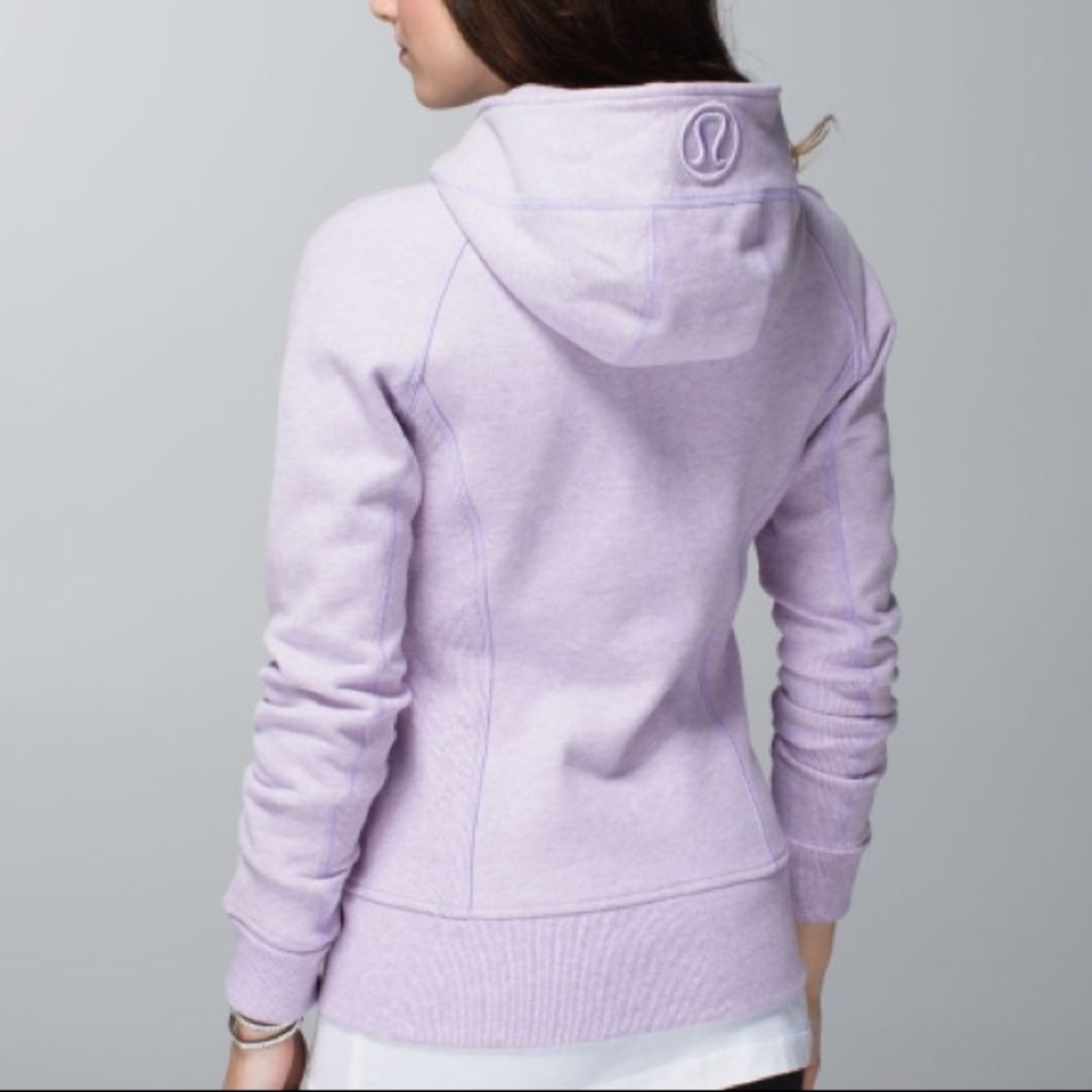 Lilac Lululemon scuba hoodie - Picture 4 of 8